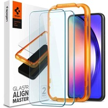 Spigen Galaxy A54 5G Cam Ekran Koruyucu Kolay Kurulum Glas.tR AlignMaster Full Cover (2 Adet) - AGL05966