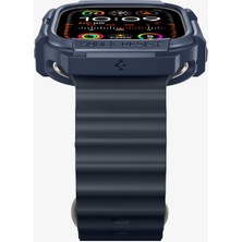 Spigen Apple Watch 49mm (Ultra 2/1) Kılıf Rugged Armor Navy Blue - ACS07382