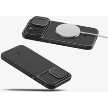 Spigen iPhone 15 Pro Kılıf Optik Armor MagFit MagSafe özellikli Black v2 - ACS07184