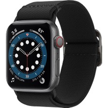 Spigen Apple Watch 49mm Ultra 2/1 - 46mm Seri 10 - 45mm Seri 9/8/7 - 44mm Seri SE2/SE/6/5/4 Kordon Kayış Band Lite Fit Black - AMP02286