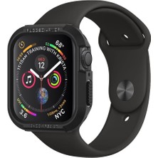 Spigen Apple Watch 41mm/40mm (Seri 9/8/SE2/7/6/SE/5/4) Kılıf Rugged Armor Black - 061CS24480