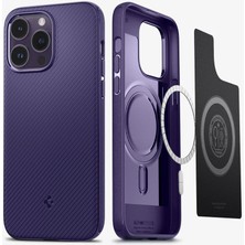 Spigen iPhone 14 Pro Max Kılıf Mag Armor MagFit MagSafe özellikli Deep Purple - ACS05584