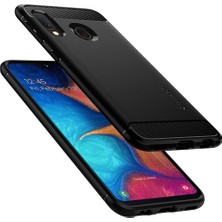 Spigen Galaxy A20e Kılıf Rugged Armor Matte Black - 622CS26434