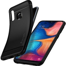 Spigen Galaxy A20e Kılıf Rugged Armor Matte Black - 622CS26434