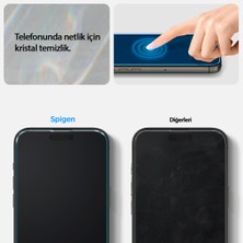 Spigen iPhone 14 Pro Kılıf Crystal Pack + Glas.tR Slim HD (2 Adet) 360* Cam Ekran Koruyucu Crystal Clear - ACS04994