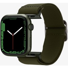 Spigen Apple Watch 49mm Ultra 2/1 - 46mm Seri 10 - 45mm Seri 9/8/7 - 44mm Seri SE2/SE/6/5/4 Kordon Kayış Band Lite Fit Khaki - AMP02288