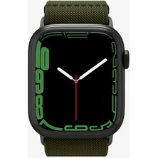 Spigen Apple Watch 49mm Ultra 2/1 - 46mm Seri 10 - 45mm Seri 9/8/7 - 44mm Seri SE2/SE/6/5/4 Kordon Kayış Band Lite Fit Khaki - AMP02288