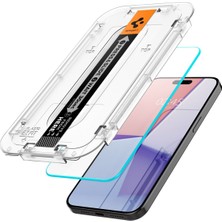 Spigen iPhone 15 Pro Max Cam Ekran Koruyucu Kolay Kurulum Glas.tR EZ Fit Slim HD (2 Adet) - AGL06872