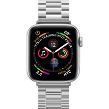 Spigen Apple Watch 49mm Ultra 2/1 - 46mm Seri 10 - 45mm Seri 9/8/7 - 44mm Seri SE2/SE/6/5/4 Kordon Kayış Band Modern Fit Silver - 062MP25404