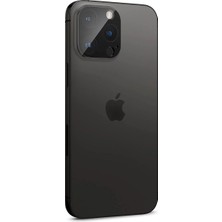 Spigen iPhone 16 Pro Max / 16 Pro / 15 Pro Max / 15 Pro / 14 Pro Max / 14 Pro Kamera Lens Camı Koruyucu Glas.tR Optik (2 Adet) Black - AGL05273