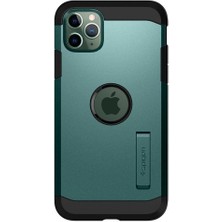 Spigen iPhone 11 Pro Max Kılıf Tough Armor XP Midnight Green - ACS00414