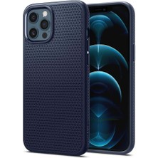 Spigen iPhone 12 Pro Max Kılıf Liquid Air Navy Blue - ACS02247