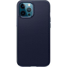 Spigen iPhone 12 Pro Max Kılıf Liquid Air Navy Blue - ACS02247