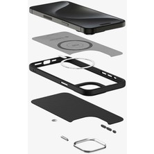 Spigen iPhone 15 Pro Max Kılıf Enzo Aramid MagFit MagSafe özellikli Matte Black - ACS07044