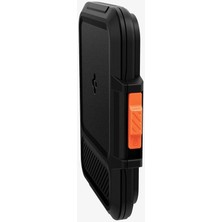 Spigen MagFit iPhone için MagSafe özellikli 6 Kartlı Manyetik Cüzdan Lock Fit Wallet Black - AFA06031