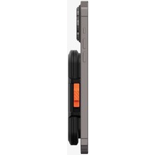 Spigen MagFit iPhone için MagSafe özellikli 6 Kartlı Manyetik Cüzdan Lock Fit Wallet Black - AFA06031