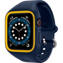 Spigen Caseology Apple Watch 41mm/40mm (Seri 9/8/7/6/SE/SE2/5/4) Kılıf Nano Pop Blueberry Navy - ACS02086