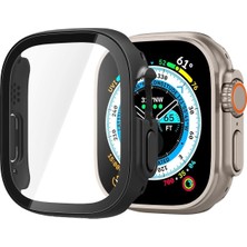 Spigen Apple Watch 49mm (Ultra 2/1) Kılıf Thin Fit 360 + Cam Ekran Koruyucu Black - ACS05558