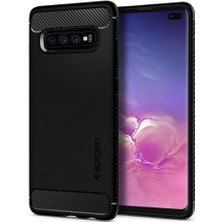 Spigen Galaxy S10 Plus Kılıf Rugged Armor Matte Black - 606CS25765