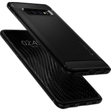 Spigen Galaxy S10 Plus Kılıf Rugged Armor Matte Black - 606CS25765