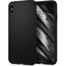 Spigen iPhone XS Max Kılıf Liquid Air Matte Black - 065CS25126