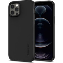 Spigen iPhone 12 / iPhone 12 Pro Kılıf Thin Fit Pro Black - ACS01696