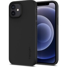 Spigen iPhone 12 / iPhone 12 Pro Kılıf Thin Fit Pro Black - ACS01696