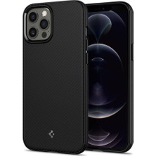 Spigen iPhone 12 Pro Max Kılıf Mag Armor MagFit MagSafe özellikli Matte Black - ACS01864