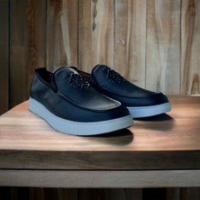 Bess Shoes Deri Armalı Bağcıksız Dikişli Erkek Günlük Ayakkabı