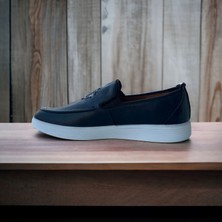 Bess Shoes Deri Armalı Bağcıksız Dikişli Erkek Günlük Ayakkabı