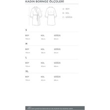 Ecocotton Pure Cotton Kadın Bornoz  Pamuk Nakışlı Yeşil