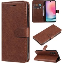 Mays Shop Kart Yuvası ile Samsung Galaxy A24 4g Yüksek Kalite Deri Için Flip Case (Yurt Dışından)