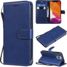 Mays Shop Iphone 13 Pro Için Flip Case Yüksek Kalite Deri Klasik Düz Renk Telefon (Yurt Dışından)