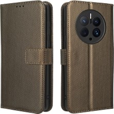 Mays Shop Huawei Mate 50 Pro Için Kılıf Kart Tutucu Kapak Kickstand Manyetik Cüzdan (Yurt Dışından)