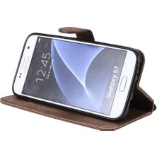 Mays Shop Samsung Galaxy S7 Klasik Düz Renk Iş Cüzdan Telefon Için Flip Case (Yurt Dışından)