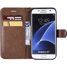 Mays Shop Samsung Galaxy S7 Klasik Düz Renk Iş Cüzdan Telefon Için Flip Case (Yurt Dışından)