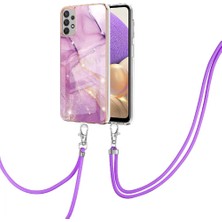 Mays Shop Samsung Galaxy A33 5g Tampon Mermer Crossbody Kordon Askısı Yumuşak (Yurt Dışından)