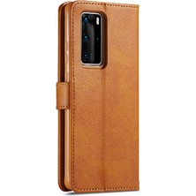 Mays Shop Huawei P40 Buzağı Doku Yatay Kapak Kılıf Için Tutucu ile (Yurt Dışından)