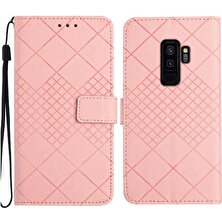 Mays Shop Samsung Galaxy S9 Artı El Kayışı Manyetik Kapak Kartı ile Flip Case (Yurt Dışından)