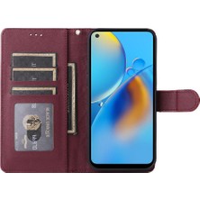 Mays Shop Oppo F19 Basit Iş Darbeye Dayanıklı Cüzdan Deri Kılıf Için Flip Case (Yurt Dışından)