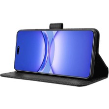 Mays Shop Huawei Nova 12 Için Kılıf Manyetik Cüzdan Kart Tutucu Kickstand Kapak (Yurt Dışından)