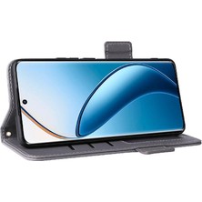 Mays Shop Realme 12 Pro 5g Için Kılıf Cüzdan Kart Yuvaları Tutucu Yan Toka Manyetik Pu (Yurt Dışından)