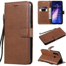 Mays Shop Kart Yuvası ile Xiaomi Redmi Not 8 Için Flip Case Klasik Düz Renk Yüksek (Yurt Dışından)