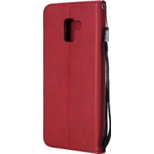 Mays Shop Samsung Galaxy A8 Artı 2018 Yüksek Kaliteli Deri Klasik Için Flip Case (Yurt Dışından)