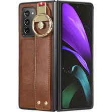 Mays Shop Samsung Galaxy Z Için Kılıf Fold 2 Premium Pu Deri Uyumluluk Bilek (Yurt Dışından)