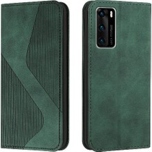 Mays Shop Huawei P40 Kart Yuvaları Tutucu Pu Deri Cüzdan Kickstand Için Kılıf Folio (Yurt Dışından)