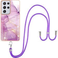 Mays Shop Samsung Galaxy S21 Ultra 5g Tampon Anti-Çizik Yumuşak Crossbody (Yurt Dışından)