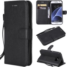 Mays Shop Samsung Galaxy S7 Klasik Düz Renk Iş Cüzdan Telefon Için Flip Case (Yurt Dışından)