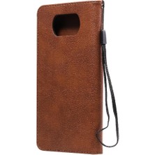 Mays Shop Kart Yuvası ile Xiaomi Poco X3 Nfc Için Flip Case Yüksek Kalite Deri Telefon (Yurt Dışından)