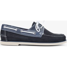 Valmenti Stormi Erkek Mavi Deri Casual Ayakkabı 496 107E Erk Ayk Y24